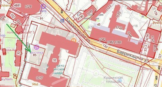 свободного назначения г Москва метро Баррикадная пл Кудринская 1с/1 муниципальный округ Пресненский фото 20