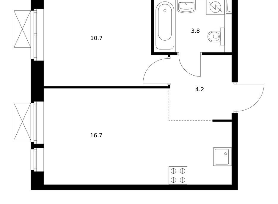 квартира г Москва метро Текстильщики проезд Грайвороновский 2-й 13к/3 муниципальный округ Текстильщики фото 1