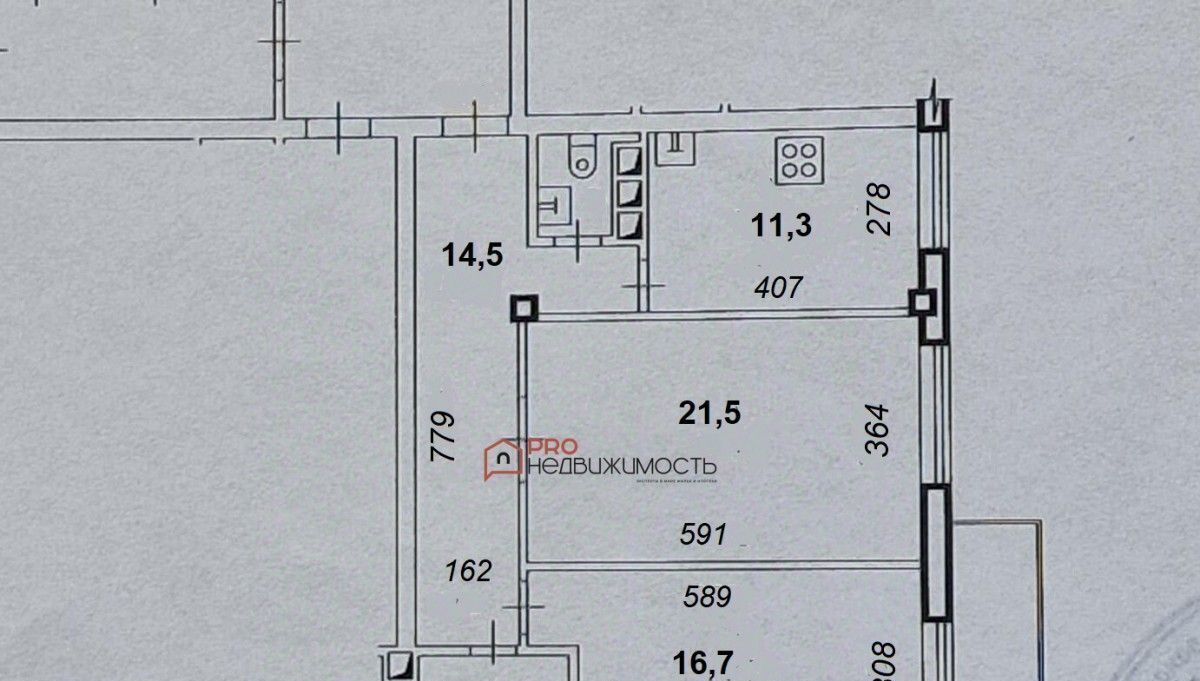 квартира г Новосибирск Октябрьская ул Кирова 27/3 фото 14