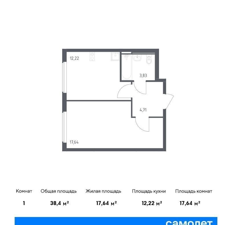 квартира г Москва п Рязановское с Остафьево ЖК Остафьево метро Щербинка метро Бунинская аллея Новомосковский административный округ, к 22 фото 1