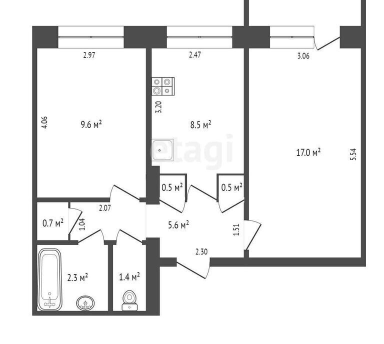 квартира г Якутск ул Дзержинского 12/3 фото 12