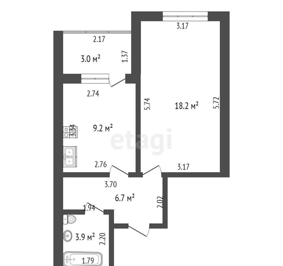 квартира г Стерлитамак ул Худайбердина 226 фото 18