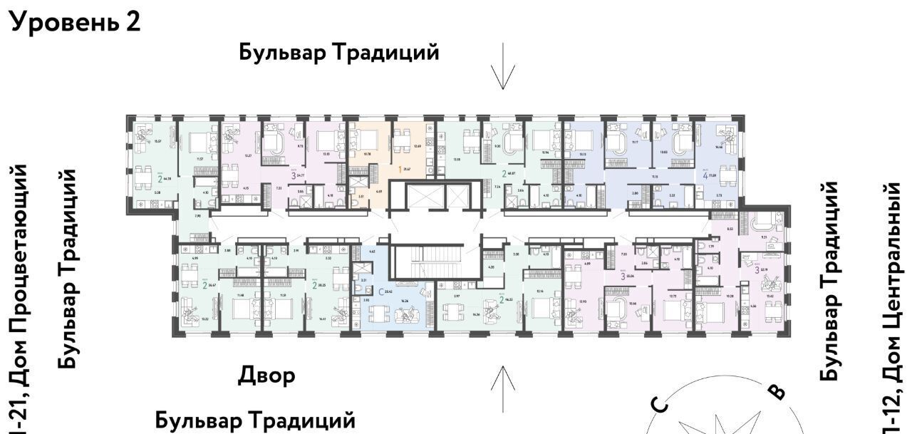 квартира г Тюмень р-н Калининский ул Андрея Кореневского 3к/1 фото 2