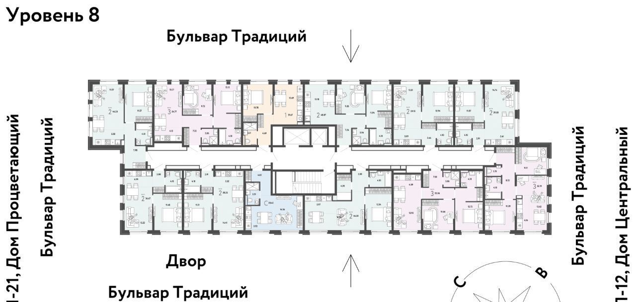 квартира г Тюмень р-н Калининский ЖК Домашний фото 2