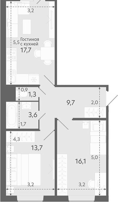 квартира г Новосибирск ул Титова 252 Площадь Маркса фото 1