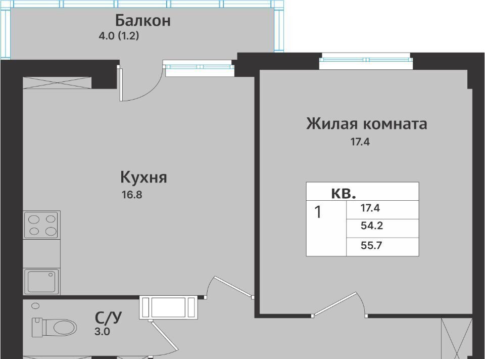 квартира р-н Всеволожский г Всеволожск ул Севастопольская 2к/2 Проспект Большевиков фото 1