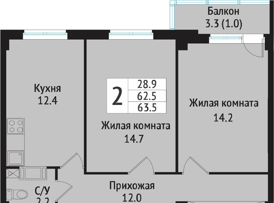 квартира р-н Всеволожский г Всеволожск ул Севастопольская 2к/1 Проспект Большевиков фото 1