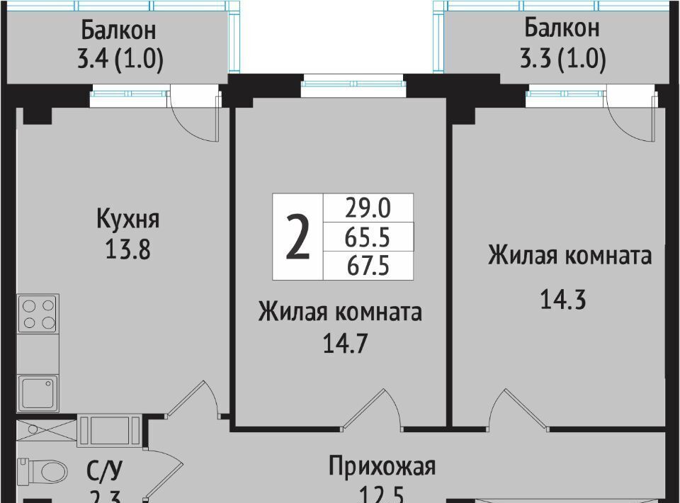 квартира р-н Всеволожский г Всеволожск ул Севастопольская 2к/1 Проспект Большевиков фото 1