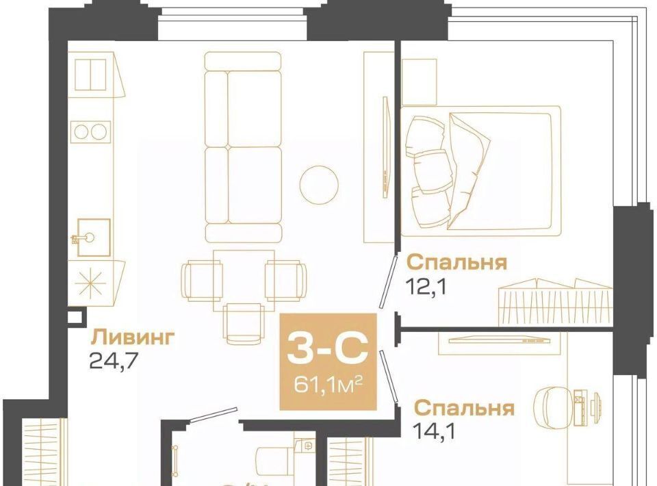 квартира г Новосибирск Студенческая Академгородок ул Мусы Джалиля 17 фото 1