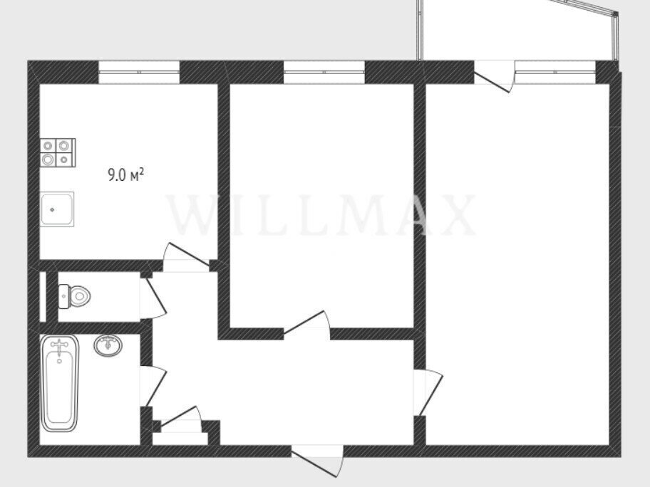 квартира г Тюмень ул Радищева 29 фото 16