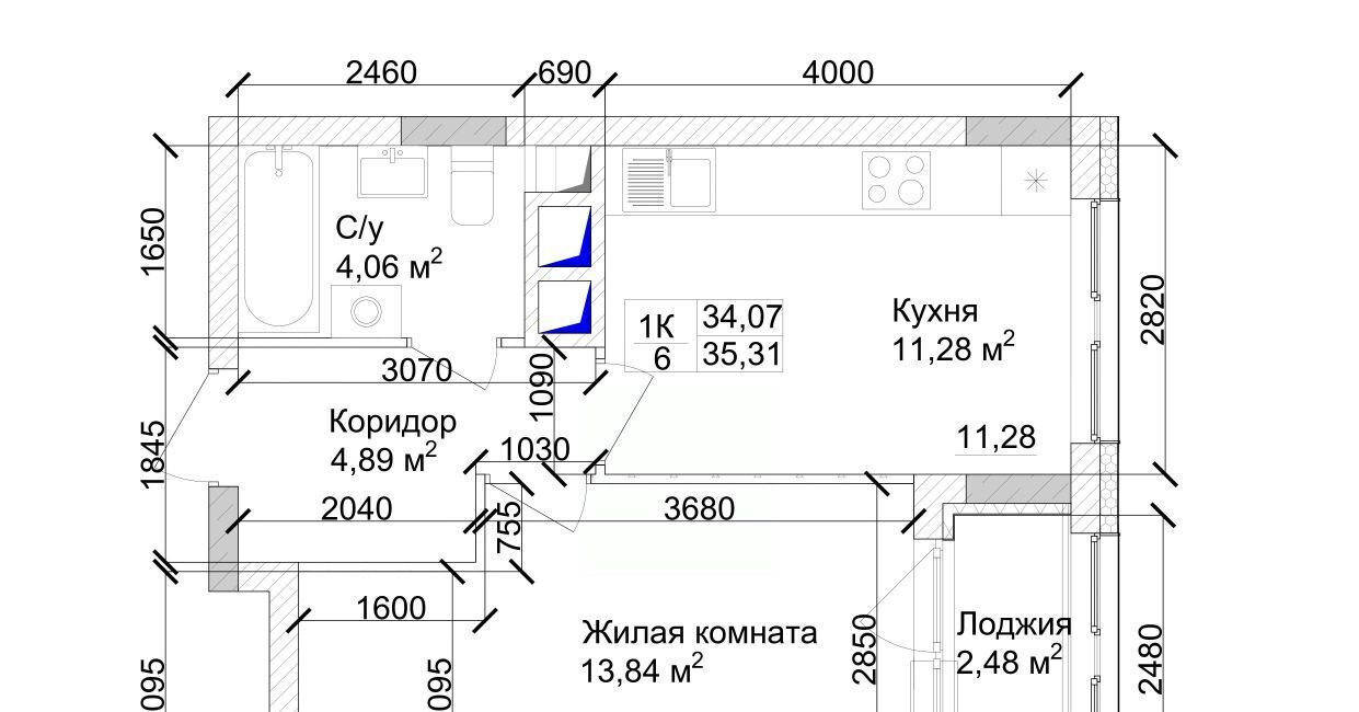 квартира г Кемерово р-н Заводский 15-й микрорайон Южный фото 5