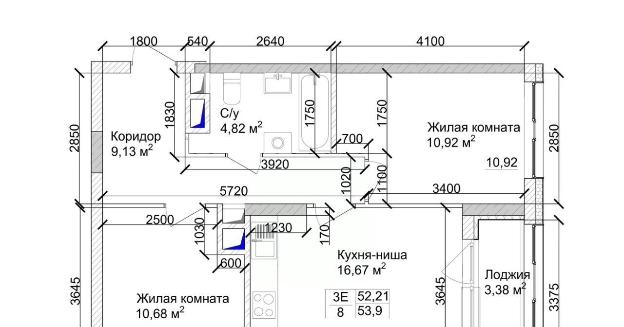 квартира г Кемерово р-н Заводский 15-й микрорайон Южный фото 5