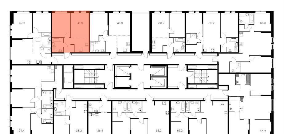 квартира г Москва метро Водный стадион б-р Кронштадтский 20а корп.2 ЖК Кронштадтский 9 д. 9 фото 2