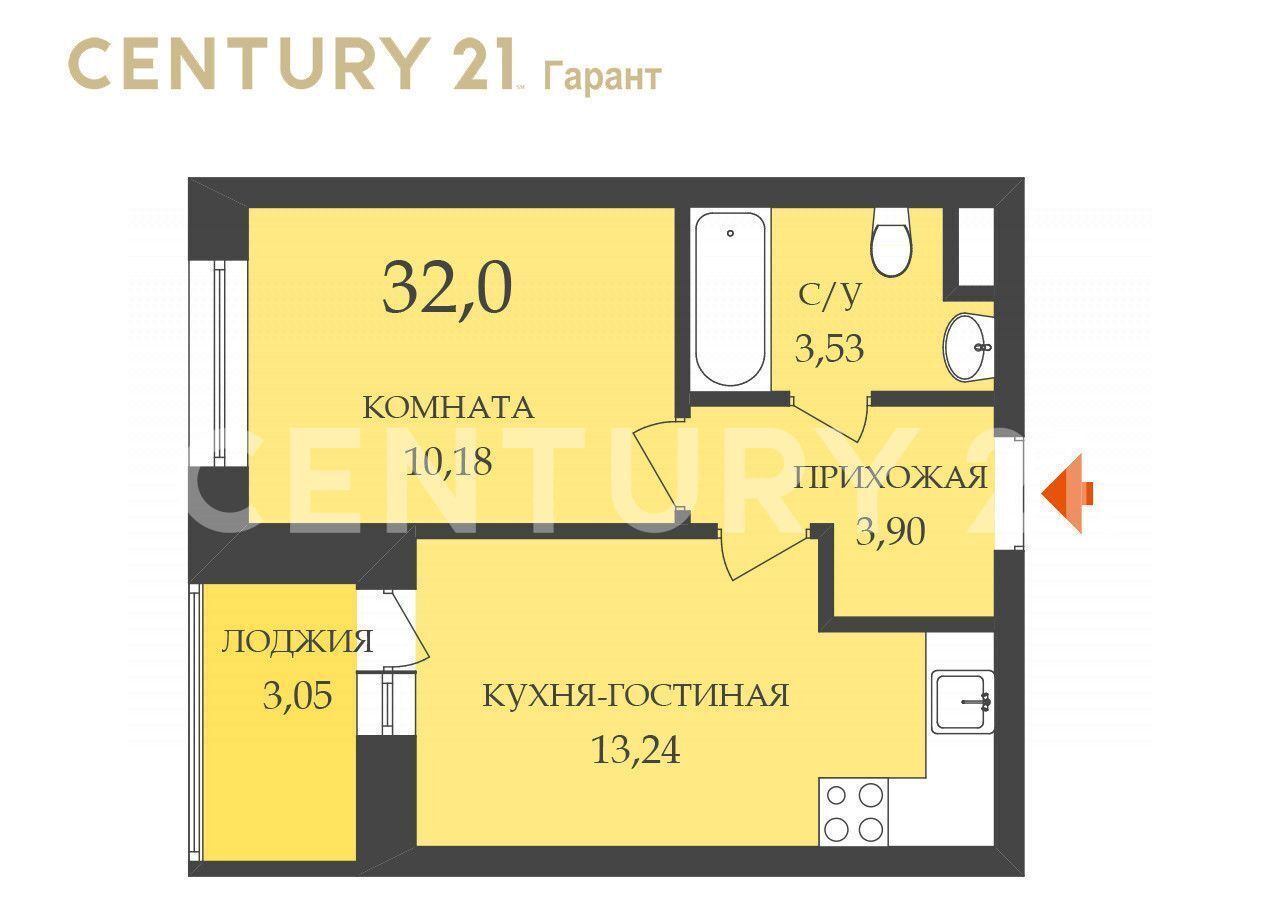 квартира р-н Ломоносовский п Аннино городской пос. Новоселье, Невская ул., 9, Санкт-Петербург фото 40