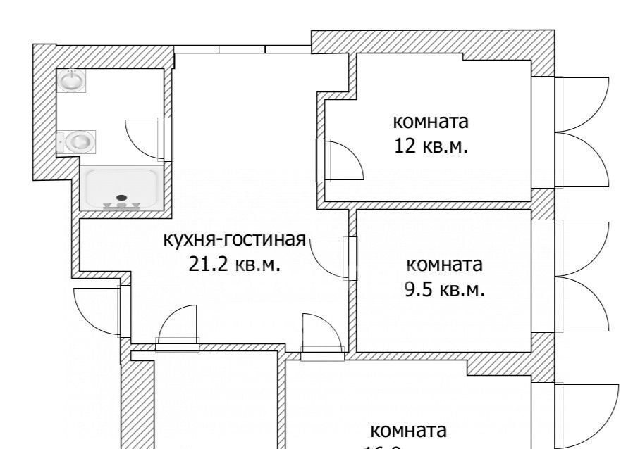 квартира г Пермь р-н Свердловский ул Чернышевского 15в фото 40