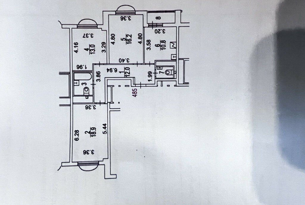 квартира г Москва метро Партизанская б-р Сиреневый 4/7 фото 13