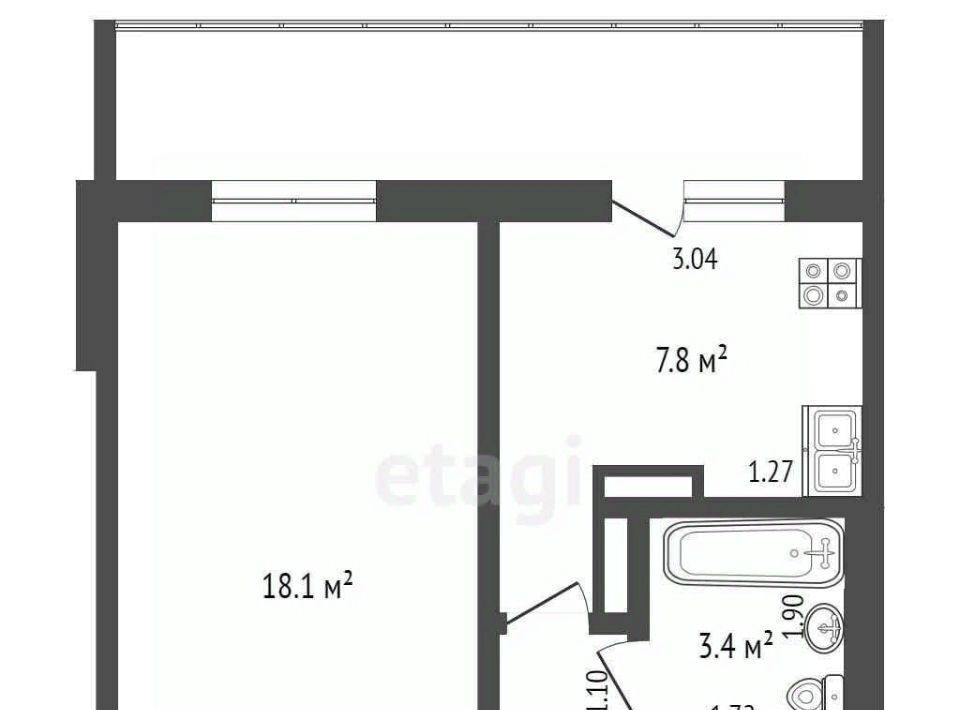 квартира г Ульяновск р-н Засвияжский ул Генерала Мельникова 24 фото 14