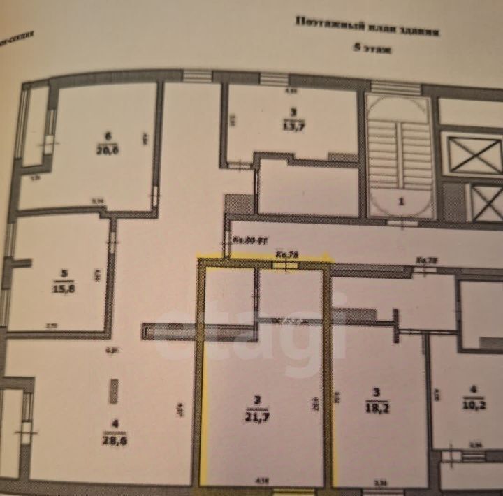 квартира г Белгород Западный ул. Николая Островского, 11 фото 11