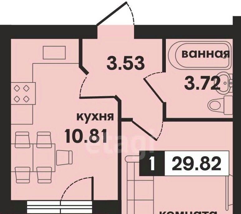 квартира г Муром ул 5-я Новослободская 2 микрорайон «Новая Слобода» фото 4