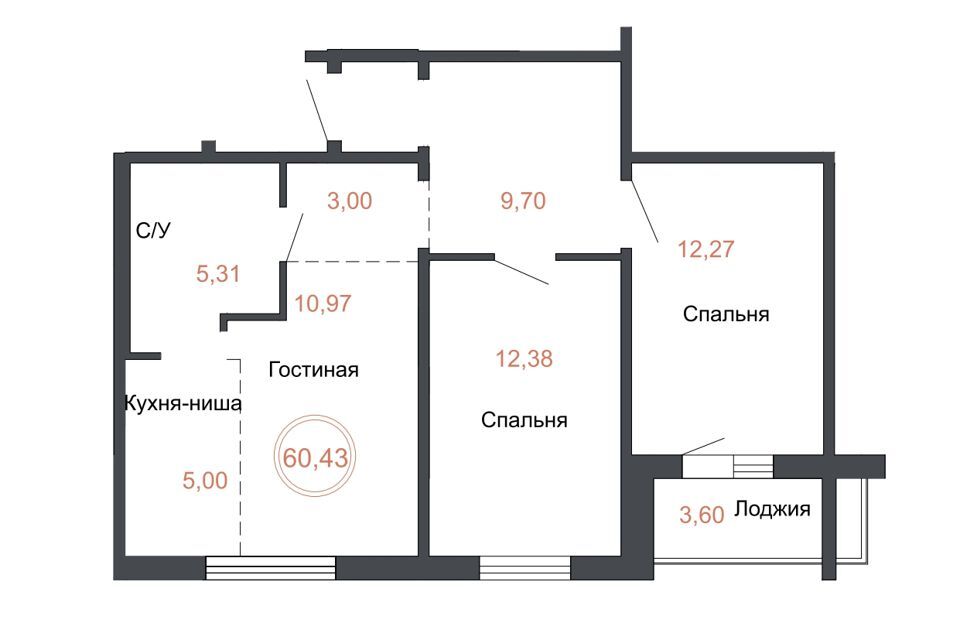 квартира г Челябинск р-н Советский городской округ Челябинск, Жилой комплекс Симфония фото 1