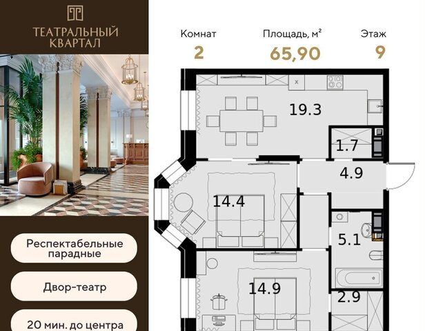 дом 2 ЖК «Театральный квартал» поле, Октябрьское фото