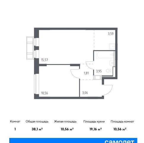 квартира с Лайково мкр. Город-событие, д. 62, Одинцово фото