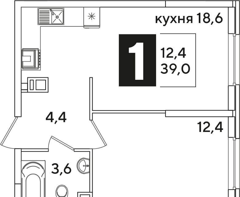 квартира г Краснодар р-н Прикубанский ул Западный Обход 44 ЖК «Самолет» фото 2