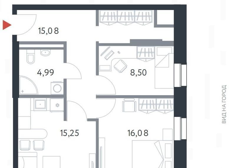 квартира г Москва метро Озерная ш Востряковское 7с/2 фото 14