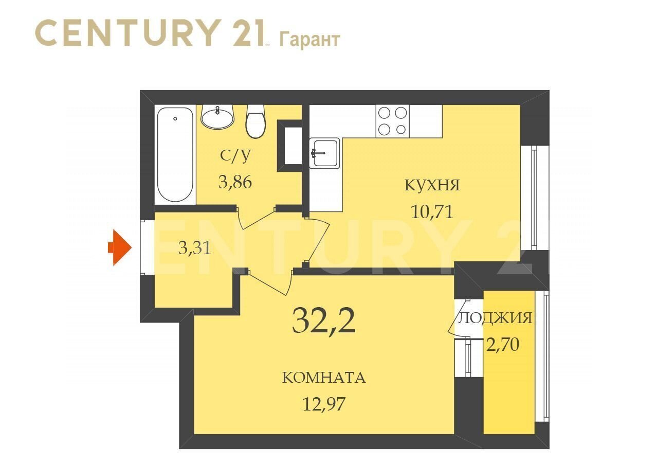 квартира г Санкт-Петербург метро Московская ул Кубинская 82 уч. 10 фото 13