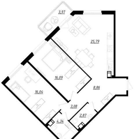 квартира ул Счастливая 4 фото