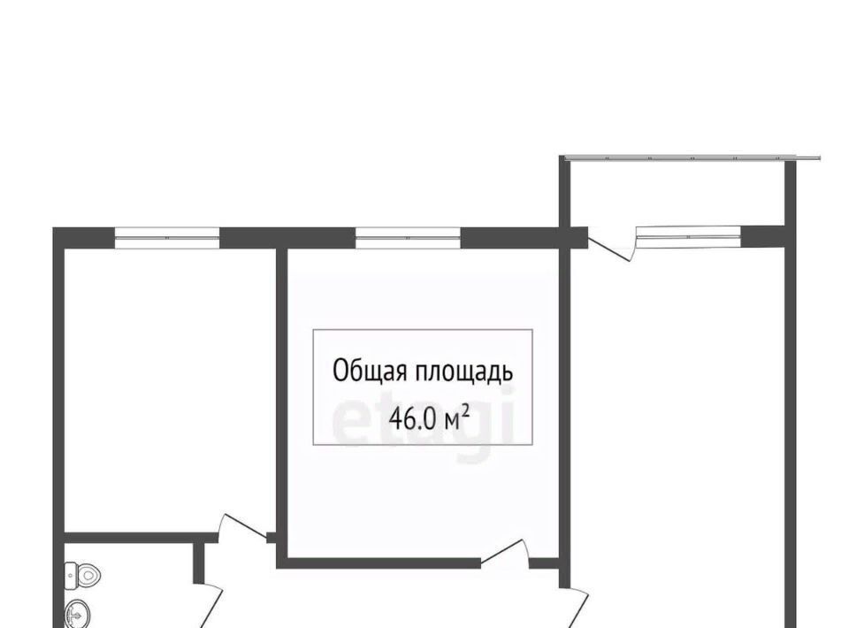 квартира г Томск р-н Октябрьский Телецентр ул Якимовича 6 фото 19