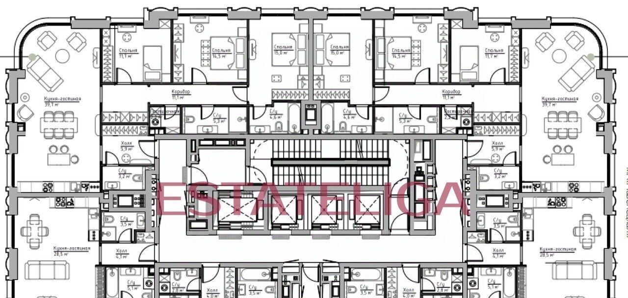 квартира г Москва метро Серпуховская ул Дубининская 59к/8 муниципальный округ Даниловский фото 2