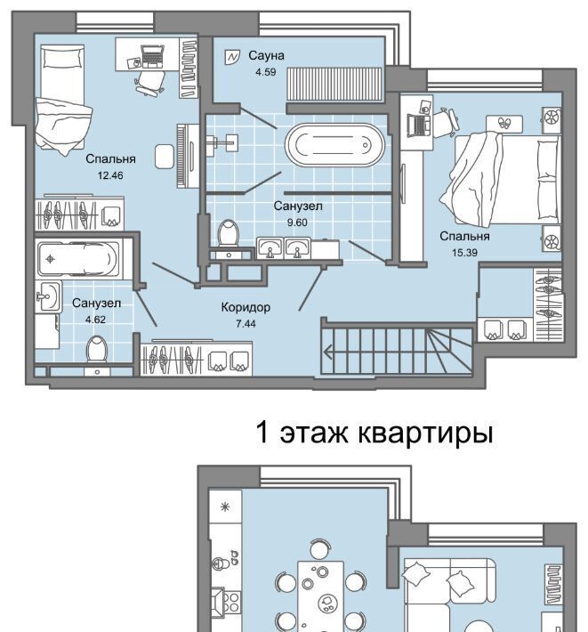 квартира г Екатеринбург п Широкая Речка Чкаловская ЖК «Лес» фото 1