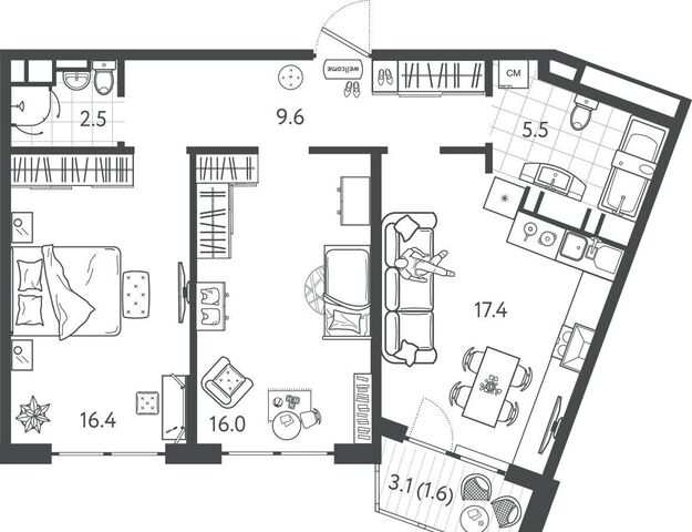 р-н Центральный дом 7 ЖК «Все Свои VIP» фото