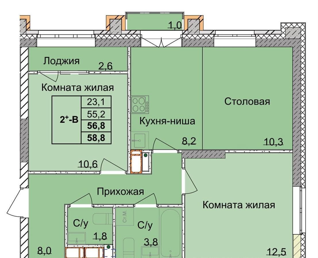 квартира г Нижний Новгород р-н Советский Горьковская ул 1-я Оранжерейная стр фото 1