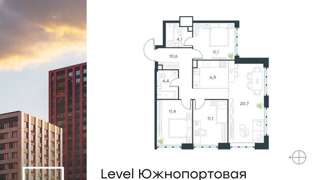 метро Кожуховская ЖК Левел Южнопортовая 2 муниципальный округ Печатники фото