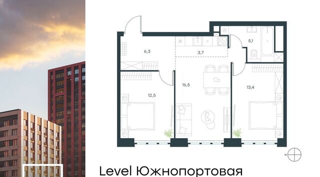 метро Кожуховская ЖК Левел Южнопортовая 2 муниципальный округ Печатники фото