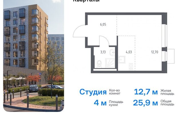 п Рязановское ЖК «Подольские кварталы» метро Щербинка метро Остафьево к 1 фото