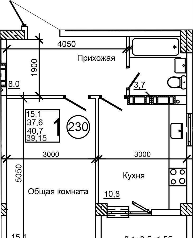 квартира р-н Симферопольский с Мирное ул Живописная 7 ЖК 5 элемент этап фото 2