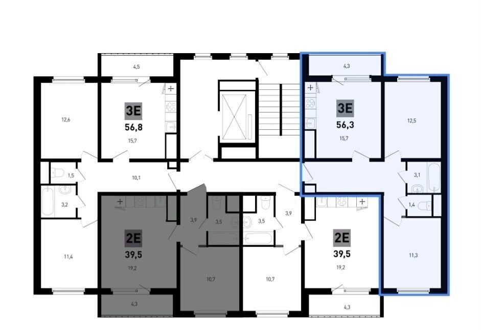 квартира г Ростов-на-Дону р-н Советский ул Ткачева 1 корп. 8-10 фото 6