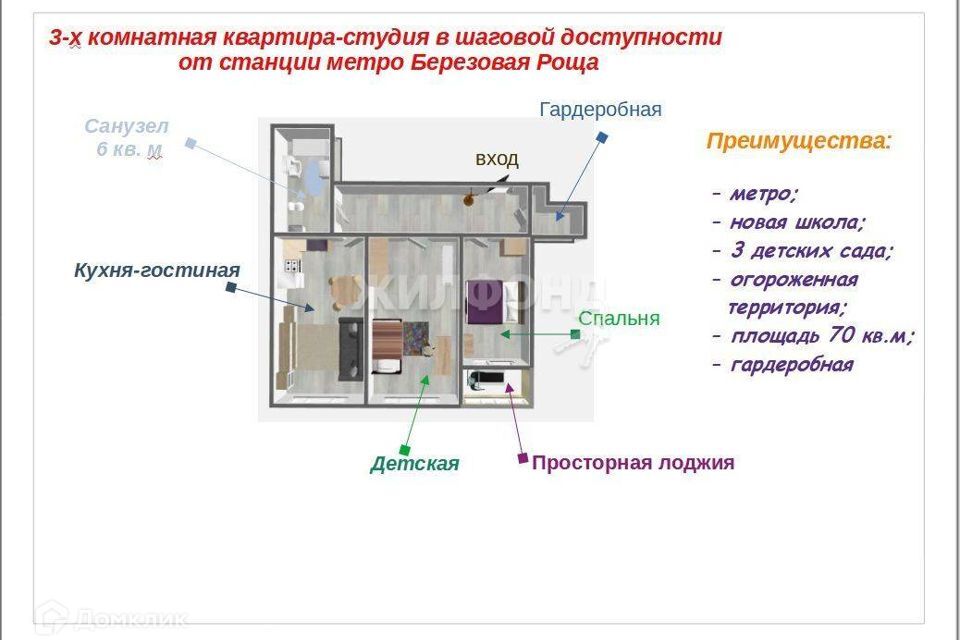 квартира г Новосибирск р-н Дзержинский ул Гоголя 209 городской округ Новосибирск фото 1