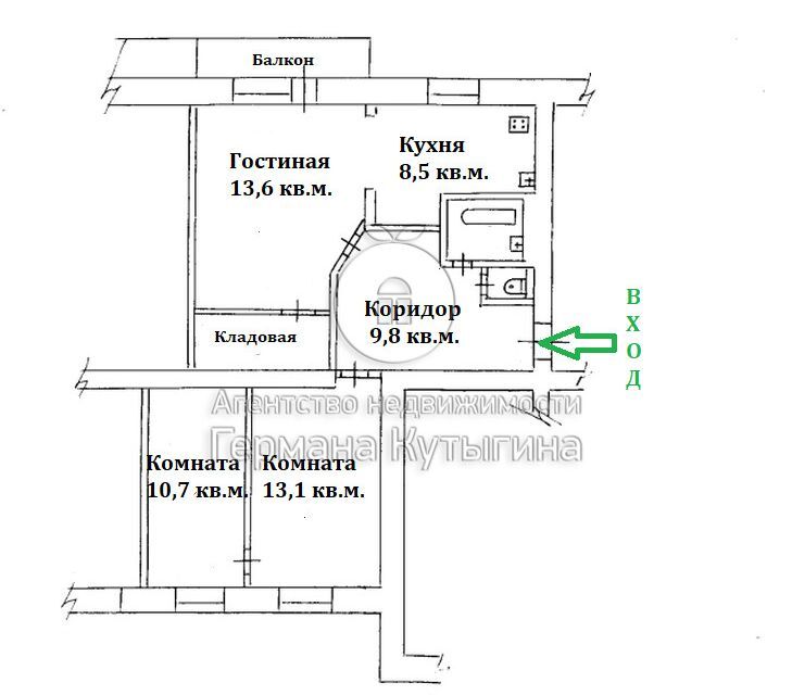 квартира р-н Заполярный рп Искателей ул Строителей 4а городское поселение Искателей фото 2