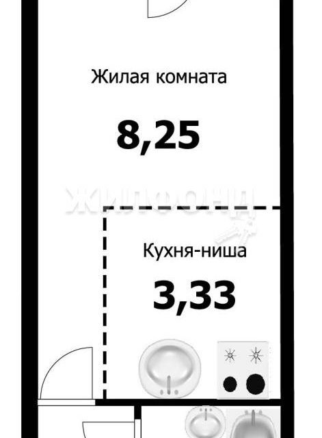 квартира р-н Новосибирский Затулинский, улица Виктора Уса, 11 фото 1