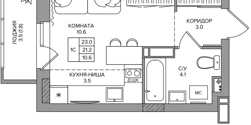 квартира р-н Пермский д Кондратово ул Водопроводная 5 фото 1