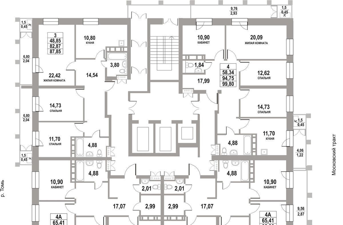 квартира г Томск р-н Кировский тракт Московский 109бк/3 фото 3