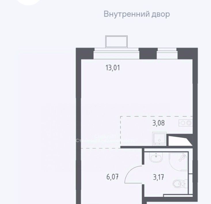 квартира г Москва п Рязановское д Алхимово ул Полевая 13 метро Улица Горчакова фото 2