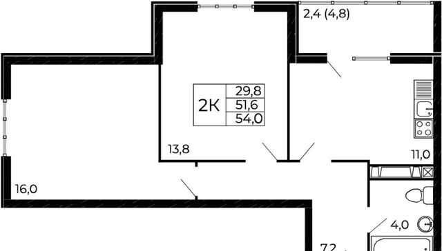 р-н Советский XI мкр, кв-л 11-6, стр. 11-6-2 фото