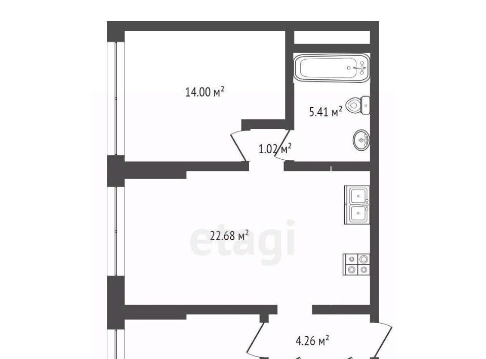 квартира г Ростов-на-Дону р-н Ворошиловский Мирный ул Казахская 89б фото 2