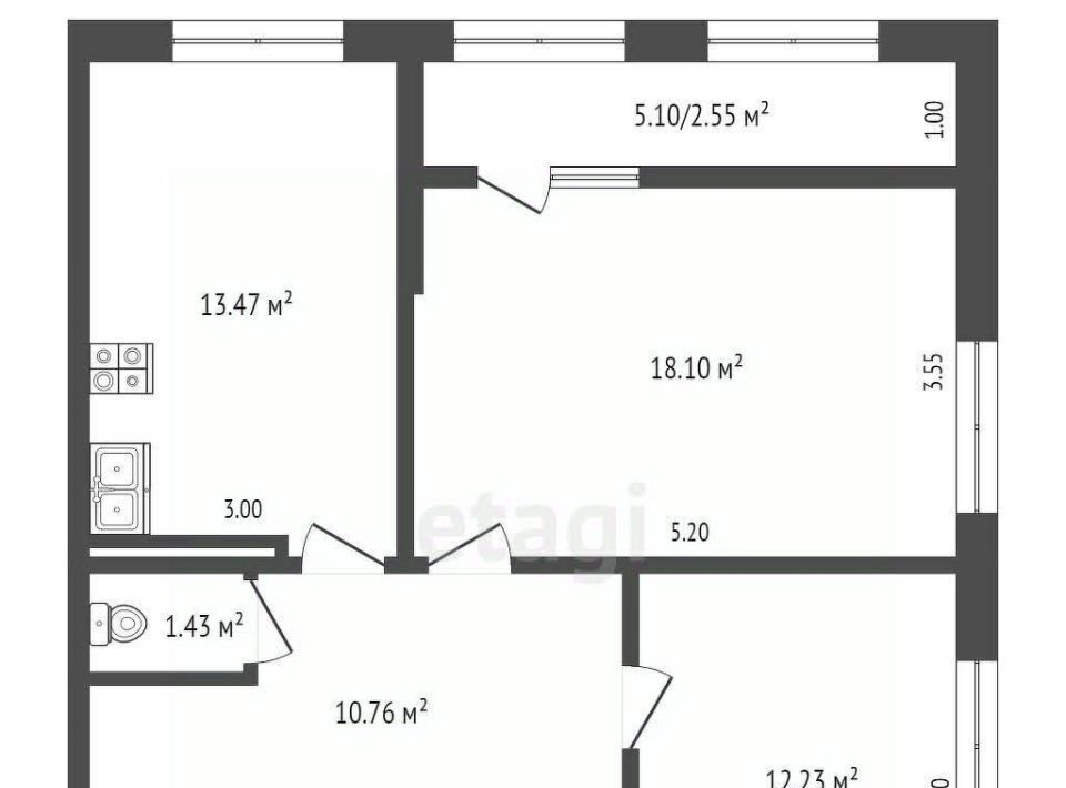 квартира г Ростов-на-Дону р-н Советский ул Зорге 11 фото 2