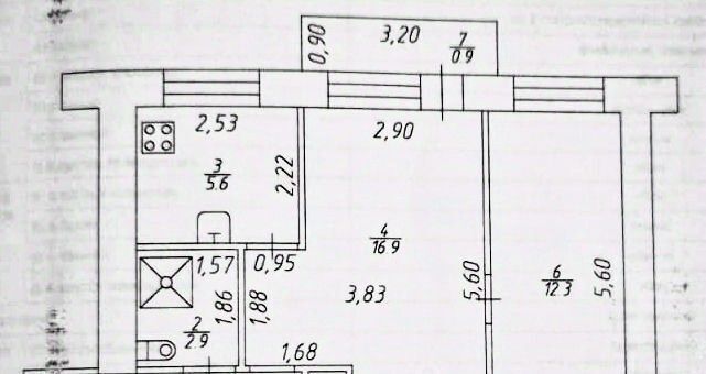 квартира г Казань ул Железнодорожников 27/33 Казань, Северный Вокзал фото 21